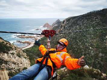 South Africa gay tour - Knysna Zipline