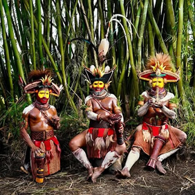 Papua New Guinea gay tour - Huli Wigmen