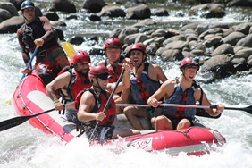 Costa Rica gay tour - Toro River white water rafting