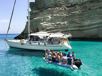 Milos Greece gay yacht trip