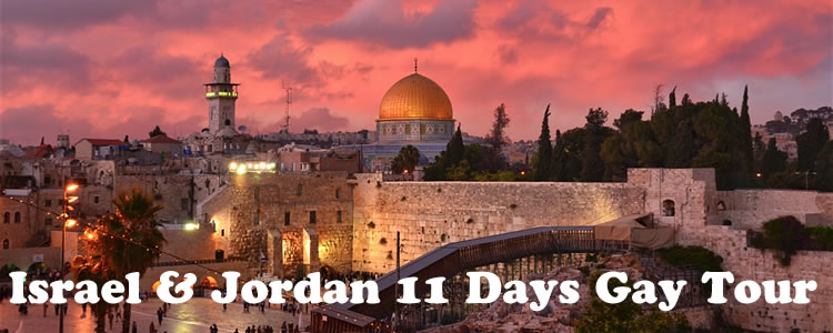Israel & Jordan 11 Days Gay Group Tour - Jerusalem, Dead Sea, Masada, Tel Aviv, Wadi Rum & Petra
