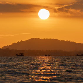 Cambodia sunset