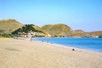 Skala Eressou beach