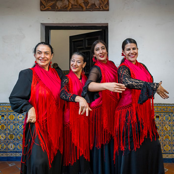 Spain flamenco dancers