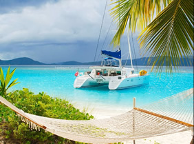 Caribbean gay sailing catamaran