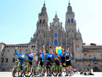 Spain gay cycling Camino de Santiago
