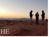 Namib Desert gay safari sunrise coffee