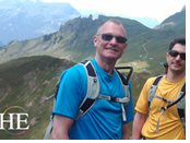 Gay Switzerland - Alps hiking couple