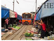 Thailand gay tour - railway market