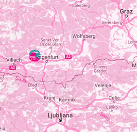 Pink Lake Festival map