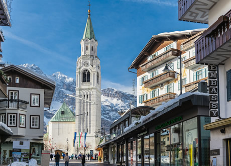 Cortina Dolomites gay ski week