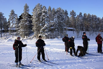 Finland gay winter days skiing