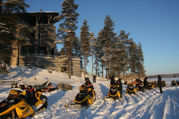 Finland gay winter days snowmobile