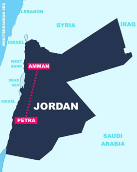 Jordan gay tour map