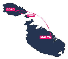 Malta gay tour map