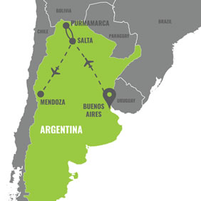 Argentina Gay Tour Map