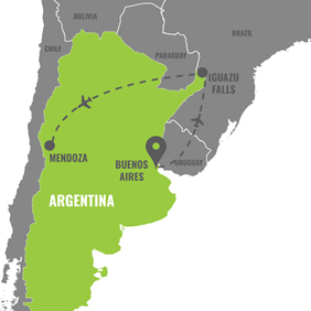 Argentina Gay Tour Map