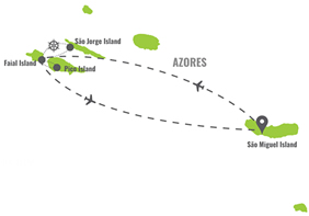 Azores Islands Gay Tour Map