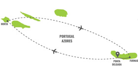 Azores Gay Tour Map