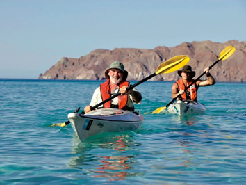 Baja California gay cruise kayaking