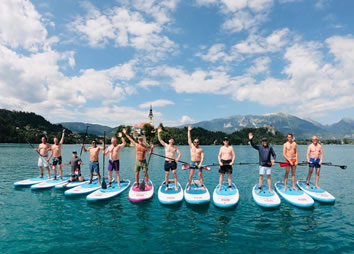 Lake Bled Standup paddle boarding