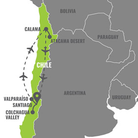 Chile Gay Tour Map