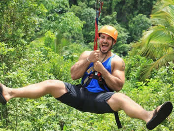 Costa Rica gay adventure ziplining