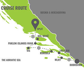 Croatia Gay Cruise Map