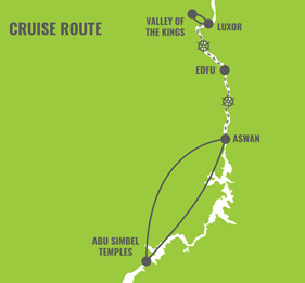 Nile Gay Cruise Map
