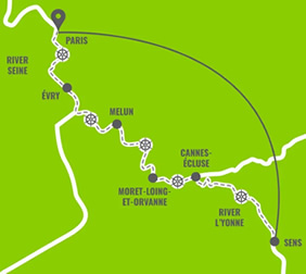 France Gay River Cruise Map