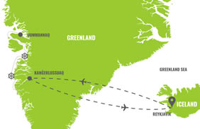 Iceland Greenland Gay Cruise Map