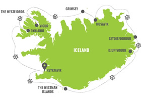 Iceland Gay Cruise Map