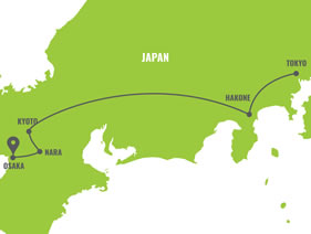 Japan Gay Tour Map