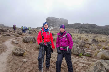 Kilimanjaro foggy morning