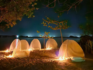 Ginto Island mesh tents