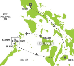 Philippines Gay Tour Map