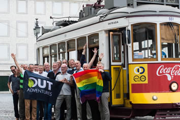 Lisbon tram gay group tour