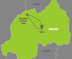 Rwanda Gay Safari Tour Map