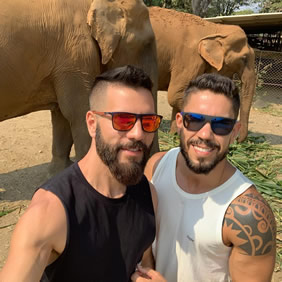 Gay Thailand tour elephants