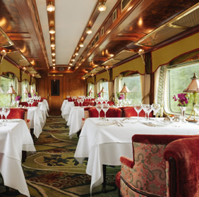 Eastern & Oriental Express Train restaurant