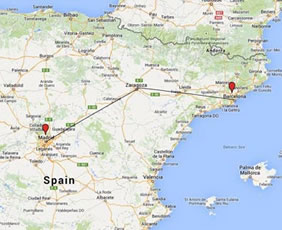Spain Gay Tour Map