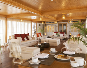 Zein Nile Chateau outdoor lounge