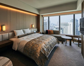 The Okura Hotel room